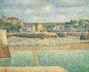 Georges Seurat The Outer Harbor USA oil painting artist